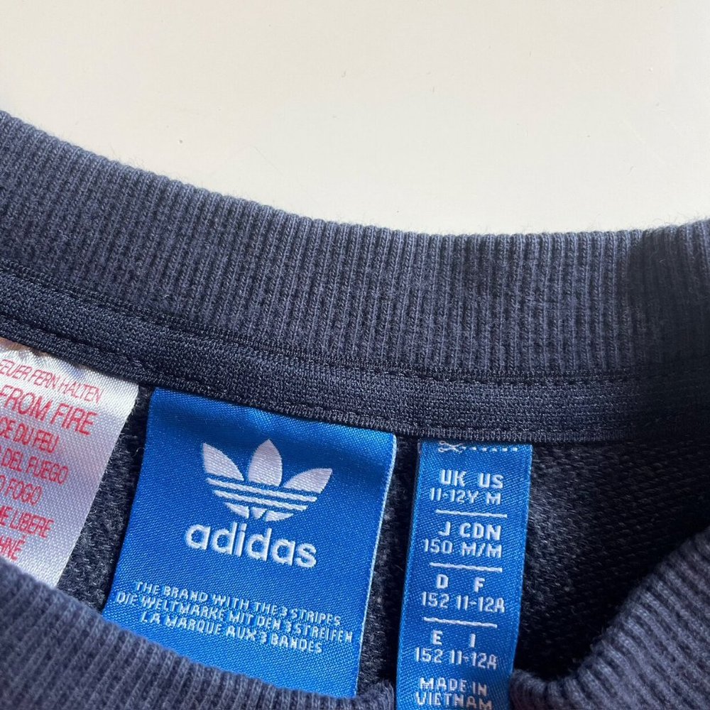 Adidas Navy Blue Crewneck Sweatshirt | 11/12 - Picture 6 of 6